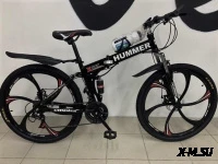 Велосипед складной на литых дисках стиль Хамер черный