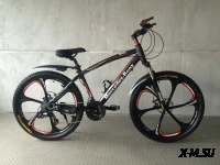 Велосипед на литых дисках стиль Мерседес черный