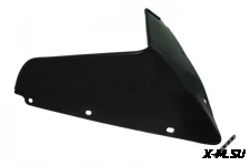 Стекло ветровое для снегохода Polaris RUSH 2011- (высота 18см, толщина 2мм, ПЭТг) (черный металлик)