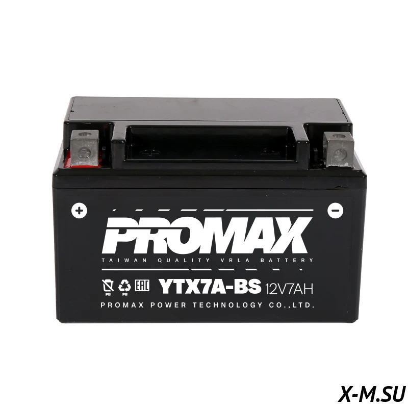 Мото аккумулятор PROMAX YTX7A-BS(1207) Мото аккумулятор PROMAX YTX7A-BS(1207)