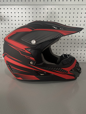 Шлем кроссовый HETOSHI XD1-186 цв. Черно-красный  р. S