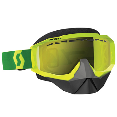 Очки HUSTLE SNOW CROSS yellow/green amplifier ye