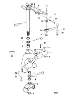 Поворотный кронштейн 2-Х ТАКТНОГО ПЛМ MERCURY 55 Серийный номер от 0G760300 до 0T979999