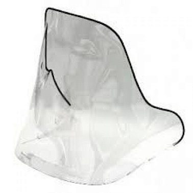 Стекло ветровое для снегохода Polaris Widetrak (высота 53см, толщина 2мм, ПЭТг)