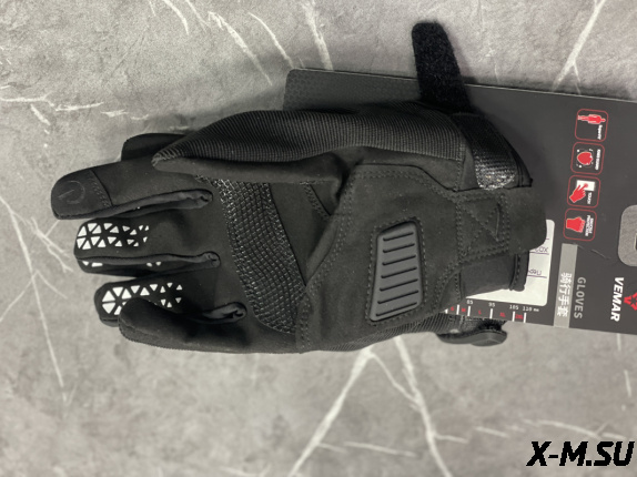 Перчатки взрослые VEMAR XD2-116  цв. Черный с белым  р. S