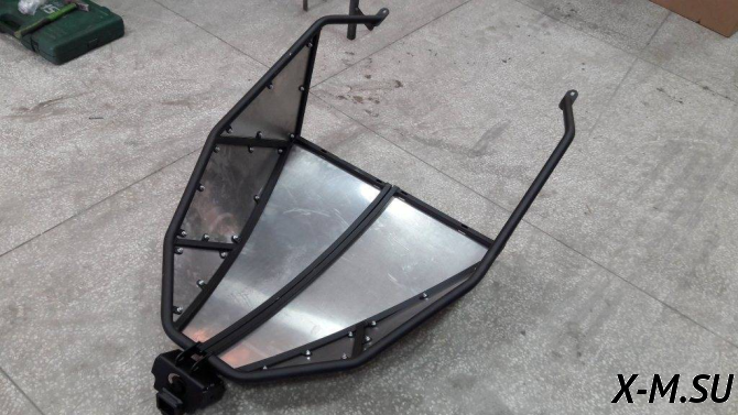 Комплект защиты днища на снегоход ЕРМАК STELS с установкой