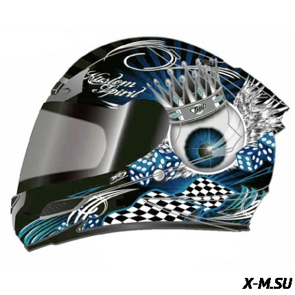 Шлем "THH" TS-44#4 BLK/BLUE KING EYES