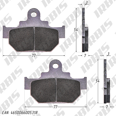 Колодки тормозные дисковые GARPIA (перед.)