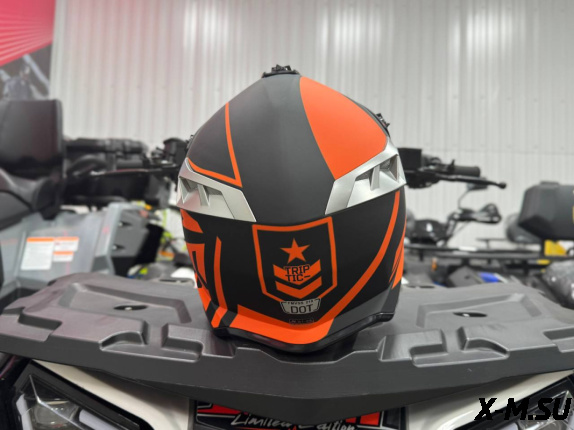 Шлем кроссовый HETOSHI AD2-6 цв. Черно-оранжевый  р. L