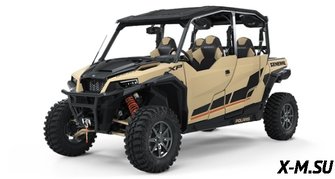 Мотовездеход POLARIS General XP 4 1000 Deluxe - Matte Military Tan (2021)