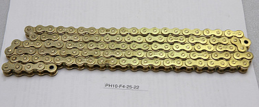 Цепь 420 привода заднего колеса.104 звена, золотистый  PH10F42522